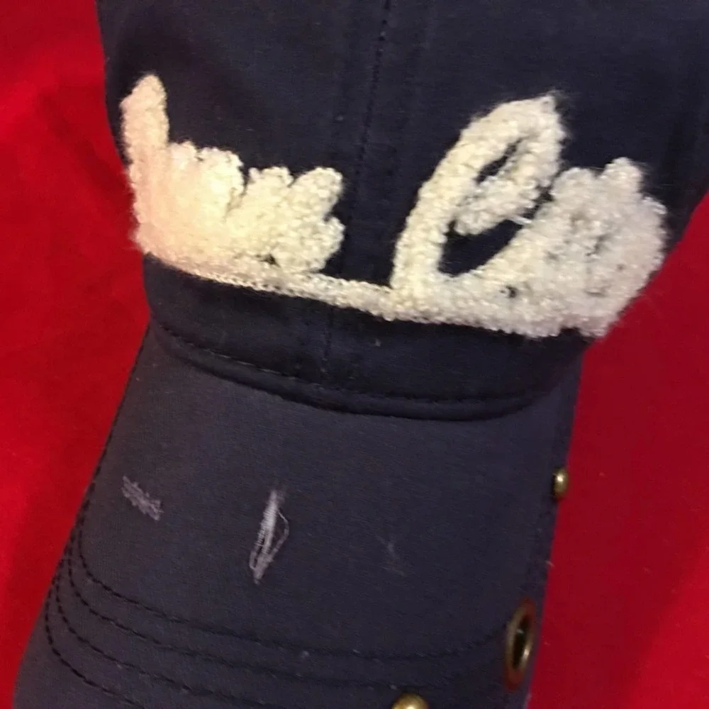 NEW~ Navy Blue Distressed  Ocean City Ball Cap Hat Unisex